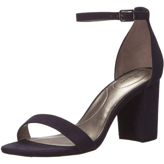Bandolino Womens Armory Heeled Sandal 9.5 Navy