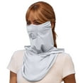 thumbnail image 4 of Sun Protective Scarf Breathable Lightweight Outdoor Neck Gaiter for Women Men Summer Cycling Hiking Womens Head Cover Head Drape Shoulder Pads Extra Long Thin Scarf Lightweight Blanket Shawl, 4 of 5