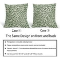 thumbnail image 5 of Sage Green Throw Pillow Covers 18X18 Inches Set of 2 Leopard Decorative Pillow Cases Animal Wildlife Pillow Cover with Zipper Home Decor for Sofa Couch Housewarming Gift Bed Couch Outdoor, 5 of 6