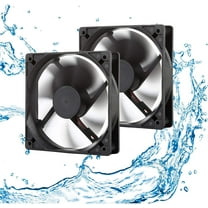 Pano-Mounts 12V DC Fan Moisture-Proof Fan 120mm High CFM  12V PC Fan 3Pin Exhaust Computer Case  Fan 3000RPM 2-Pack