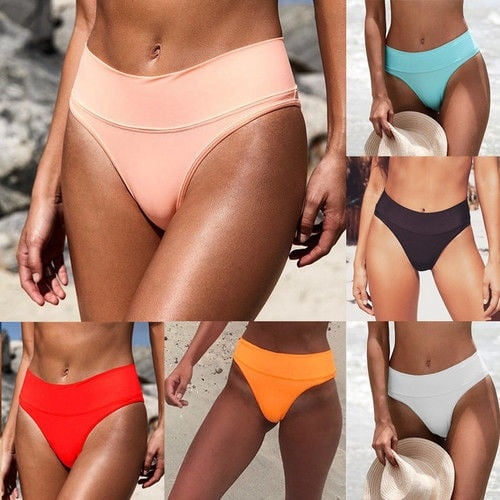 brazilian high waisted bikini bottoms