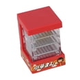 thumbnail image 3 of HILABEE Armoire Alimentaire de Maison de Poupée 1/12 Miniature Micro Paysage Mobilier Modèle Décoration de Maison de Poupée Vitrine Alimentaire Armoire de Rangement Chauffante Rouge, 3 of 9