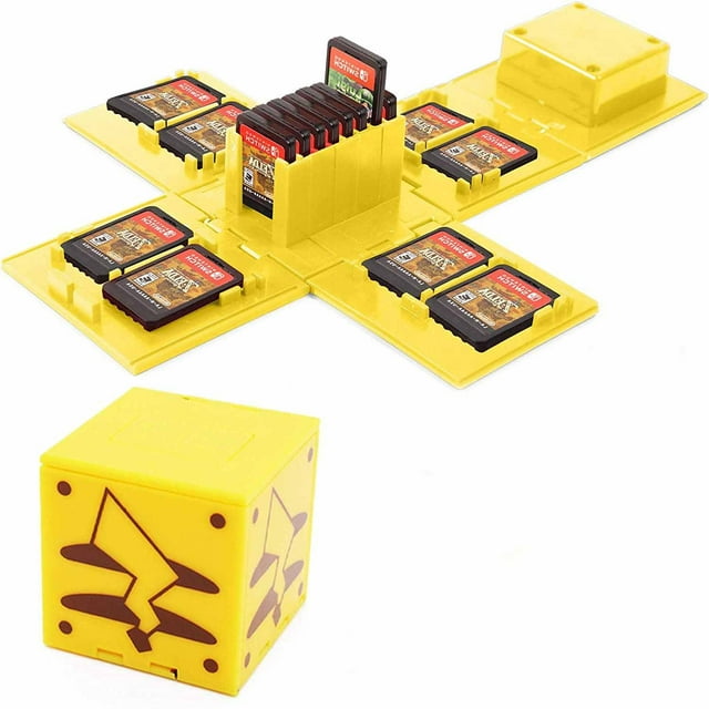 Étui de Rangement pour Jeux Nintendo Switch - Support de Cartes de Jeu Switch Cube de Rangement pour Cartes de Jeu Nintendo Switch avec 16 Emplacements pour Cartes de Jeu