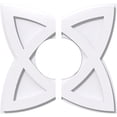 thumbnail image 1 of Ekena Millwork CMP16CM2-06000 16 Pouces OD x 6 Pouces ID Carré Cosmo Architecture Grade Médaillon de Plafond Contemporain PVC - 2 Pièces, 1 of 1