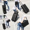 thumbnail image 4 of GraspDream-maleta de cuero con ruedas para hombre y mujer, bolso de viaje con ruedas, Retro, rodante, 4 of 4