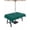 Teal, variant on Teal Table Cloth Rectangle Outdoor Tablecloth, Turquoise Pure Teal Waterproof Wrinkleproof Table Cover with Umbrella Hole and Zipper for Party/Dining/Patio/Wedding 60x102 Inch