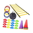 thumbnail image 4 of Conjunto de entrenamiento de agilidad de velocidad, kit de deportes de entrenamiento de fútbol, ​​escala de velocidad de agilidad con conos para 46pcs, 4 of 8