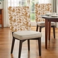 thumbnail image 3 of Forest Animal Dining Chair Back Cover Only, Vintage Forest Elephant Lion Animal Orange Set of 8 Chair Back Covers, Removable Washable for Dining Room, Banquet & Holiday Decoration, 3 of 9