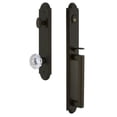 thumbnail image 5 of Grandeur 848617 Arc Solid Brass Rose Dummy Full Plate "D" Grip Handleset - Brass, 5 of 5