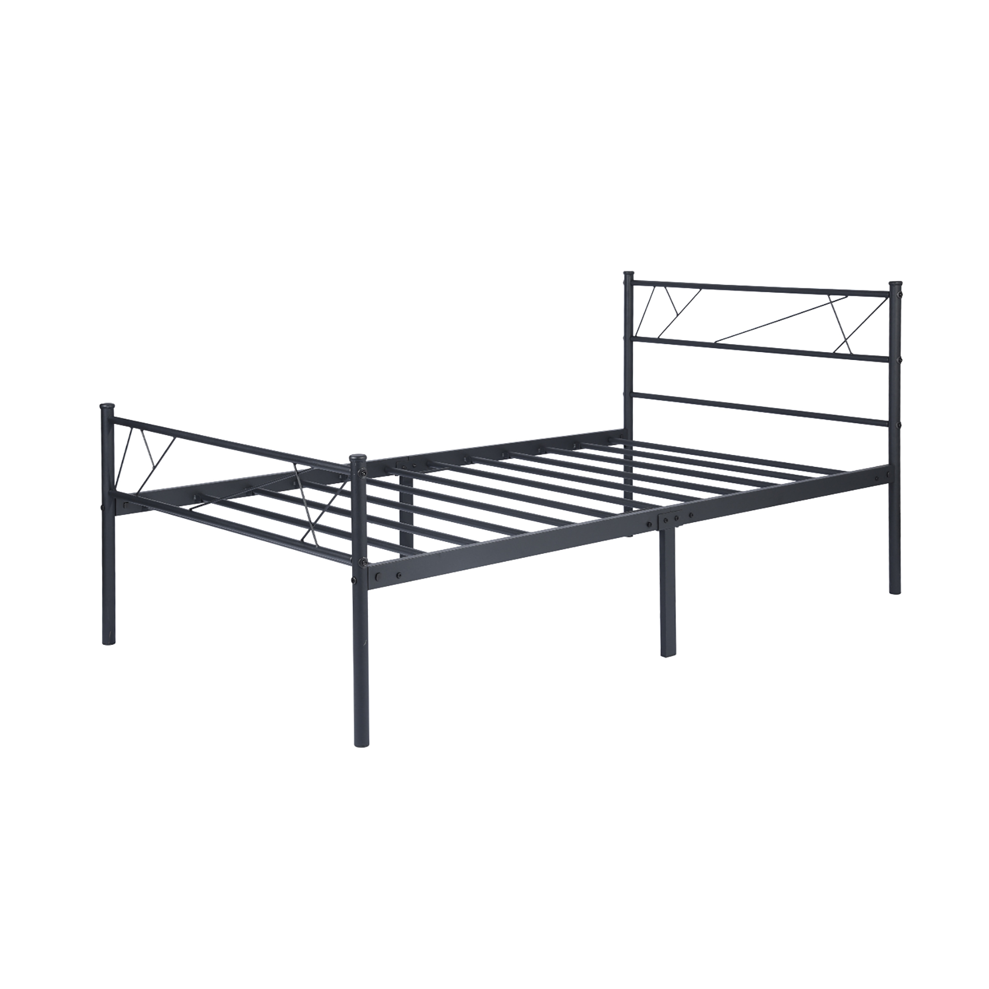 Buy Metal Platform Bed Frame, Twin Bed Frame with Headboard and Footboard, Bed Frame No Box