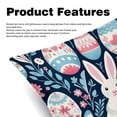 thumbnail image 2 of Easter Luxurious Velvet Pillows Covers Set of 2 for Throw Pillow or Bed Pillow, Unique Patterns, 16x16 18x18 20x20 Inches,for Various Occasions, 2 of 6
