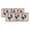 Coral Pink, variant on Early Rooster Valances for Windows, Brown Spring Farmhouse Vintage Chicken Light Filtering Kitchen Curtains, Rod Pocket Window Valance Curtains for Living Room Bedroom, 42" W x 12" L, 2 Panels