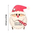 thumbnail image 3 of Adorno de calendario de dibujos animados de Navidad Tema del festival Regalo de vacaciones de madera para niños, 3 of 6