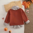 thumbnail image 7 of JUMEYU Toddler Girl Crewneck Sweatshirt Toddler Baby Girl Boy Sweatshirt Long Sleeve Crewneck Pullover Tops Fall Winter Outfits 2T 3T (Brown,2-3 Years), 7 of 7