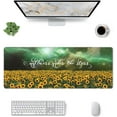 thumbnail image 4 of Sunflower in The Starry Gaming Mouse XXL XL Large Mouse Pad Mat Long Extended Mousepad Desk Pad Non-Slip Rubber Mice Pads Stitched Edges (31.5x11.8Inch), 4 of 7