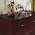 thumbnail image 4 of Pemberly Row Contemporary 7 Spacious Drawer Wood Chest in Mahogany, 4 of 5