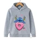thumbnail image 3 of Sudadera con capucha con estampado de Disney Stitch Harajuku para niños de 2 a 14 años, moda urbana de otoño, jersey para niños y niñas, deportes al aire libre, 3 of 5
