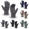 thumbnail image 6 of Unisex Winter Warm Knit Gloves Touch Screen Gloves for Men Women Outdoor Daily Cold Weather Thermal Gloves, 6 of 6