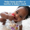 thumbnail image 3 of Dr. Brown's Lovey Pacifier and Teether Holder, 0-6m, Sloth With Blue Pacifier, 3 of 3