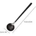 thumbnail image 4 of Pack of 8, Black Stainless Steel Espresso Spoons, findTop Mini Teaspoons Set for Coffee Sugar Dessert Cake Ice Cream Soup Antipasto Cappuccino, 5.3 Inch, 4 of 9