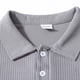thumbnail image 5 of Ceisia Men's Slim-Fit Ribbed Long-Sleeve Polo Shirt Multi-Solid for All-Season Casual Gift, 5 of 7
