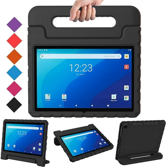 Golden Sheeps Kid Friendly Case Compatible for Walmart Onn 7" 3rd gen 2022 Release(Model:100071481) Shockproof Ultra Light Weight Convertible Handle Stand Cover (Black)