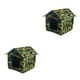 thumbnail image 1 of Billuyoard Casa para Mascotas Plegable Casa para Gatos Sana e higiénica Segura y no tóxica para Actividades al Aire Libre Camuflaje Verde M Camuflaje verde METRO 2Conjunto, 1 of 6