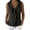 Black, variant on Comdrip 2026 Casual Dressy Sleeveless V Neck Ruffle Tank Tops Women Breathable Comfortable Trendy Summer Ladies Business Button Dot Casual Work Blouses Black L