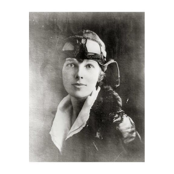 8x12 Photo-Amelia Earhart,1897-1937,in aviatrix uniform,American aviator,author,disappeared