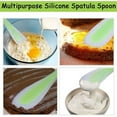 thumbnail image 3 of SHELLTON Dual Head Silicone Spatula Heat-Resistant Non Stick Cake Cream Butter Spatulas Scraper Brush Spoon, 3 of 9