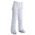 thumbnail image 5 of Womens Snow Bibs Insulated Ski Bibs Overalls for Skiing & Snowboarding Color White Size XXXL, 5 of 7