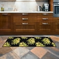 thumbnail image 3 of Ottomanson Non-Slip Rubberback Lemons 2x5 Kitchen Runner Rug, 20" x 59", Black, 3 of 8