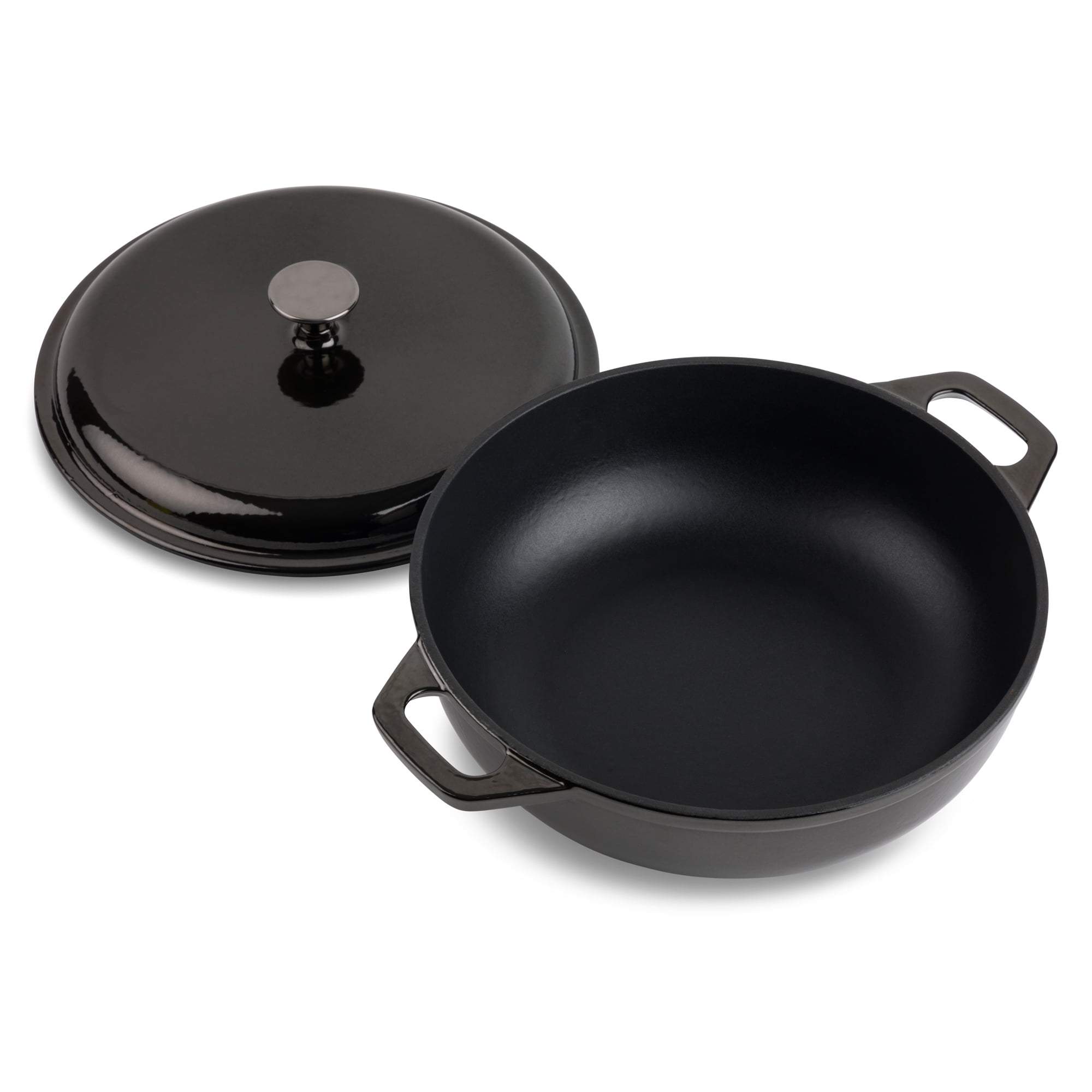 Thyme&Table Enameled Cast Iron Griddle - Black - 1 Each