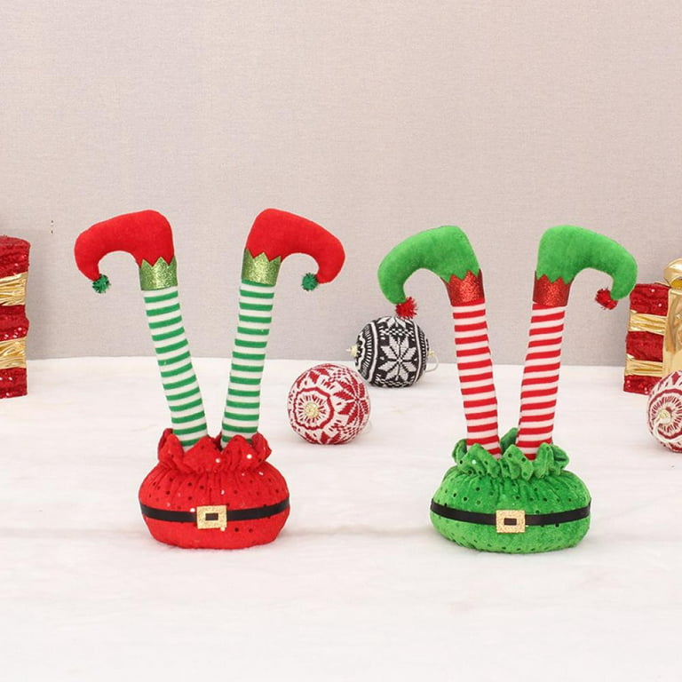 Set of 6 elf legs Christmas picks - Wapas