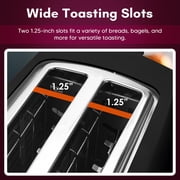 Elite Cuisine ECT2958 4 Slice Long Slot Cool Touch Toaster