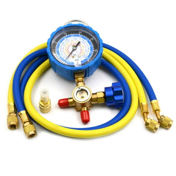 Nikauto One-Way Manifold Gauge HS-470AL-36 with Hose for R22/134a/502/404A Low Site Guage Kit