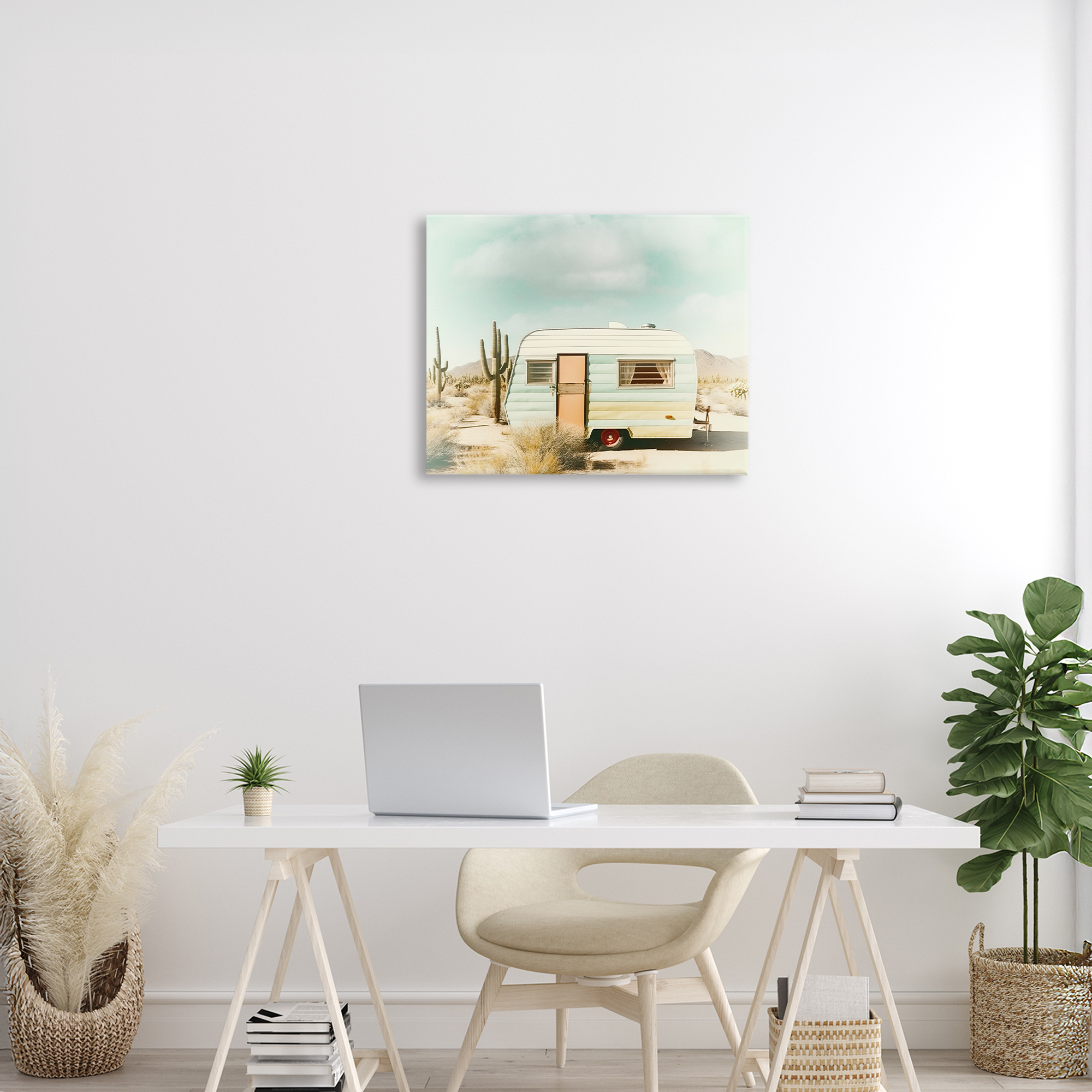 Desert Trip Vintage Canvas Wall Art, design by Decent Exposures
