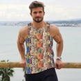 thumbnail image 5 of Rocae Funny Dogs Family for Men's Workout Tank Top Men's Running Tank Top Dry Fit Athletic Workout Tank Tops, 5 of 9