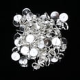 thumbnail image 2 of Esquirla 100 Pcs 8/10/12mm Round Blank Stud Earring Base Setting Jewelry Craft DIY, 2 of 8
