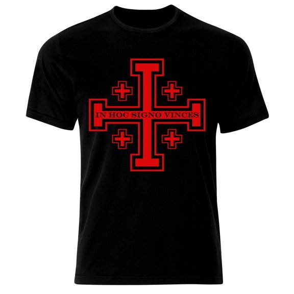Crusader Warrior Knight Templar Christianity Jesus Cross T-Shirt