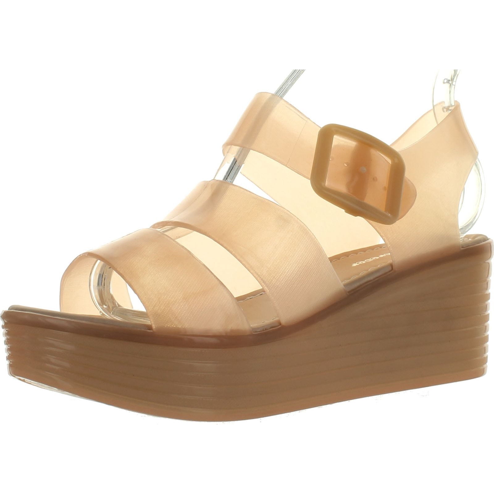 Coshare Forever Skimm36 Women's Fashion Jelly PU Platform Flatform