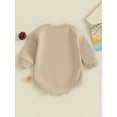 thumbnail image 4 of Bagilaanoe Newborn Baby Boy Oversized Romper Sweatshirt Long Sleeve Bodysuits Letter Print Pullover 3M 6M 12M 18M 24M Infant Casual Tee Tops, 4 of 9