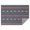 Blue Geometric and-1, variant on Blue Geometric and Striped Pattern Rectangle Tablecloth 60"x84",Waterproof Polyester Rectangle Table Cloth, Wipeable Spillproof Polyester Tablecloth for Dining, Camping, Indoor and Outdoor