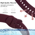 thumbnail image 5 of Sport Watch Band 20mm Soft Silicone Replacement Band Compatible for Samsung Watch 3 41mm/Active/Active 2 44mm 40mm/Galaxy Watch 4 40mm 44mm 42mm 46mm, 5 of 6