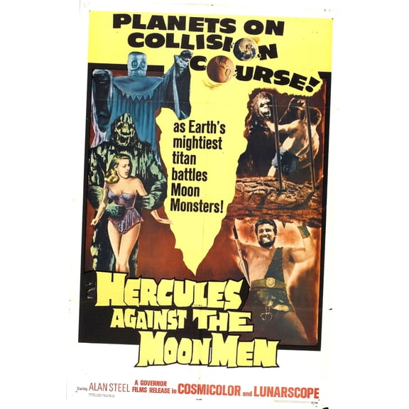 Hercules Against The Moon Men Movie Poster 24x36 Art Poster 24x36 Square Adults Poster Time