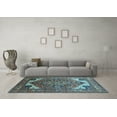 thumbnail image 3 of Ahgly Company Indoor Rectangle Oriental Light Blue Industrial Area Rugs, 4' x 6', 3 of 4