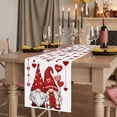 thumbnail image 2 of Table Runners 90 Inches Long Dress Scarves, Valentine's Day Farmhouse Coffee/Dining/Kitchen Table Runner for Living Room, Simple Romantic Gnomes Red Love Heart 13x90 Inch, 2 of 9