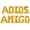 Gold, variant on Letter Balloons - ADIOS AMIGO 16" Inch Alphabet Letters Foil Mylar Balloon Going Away Party Banner (Black)