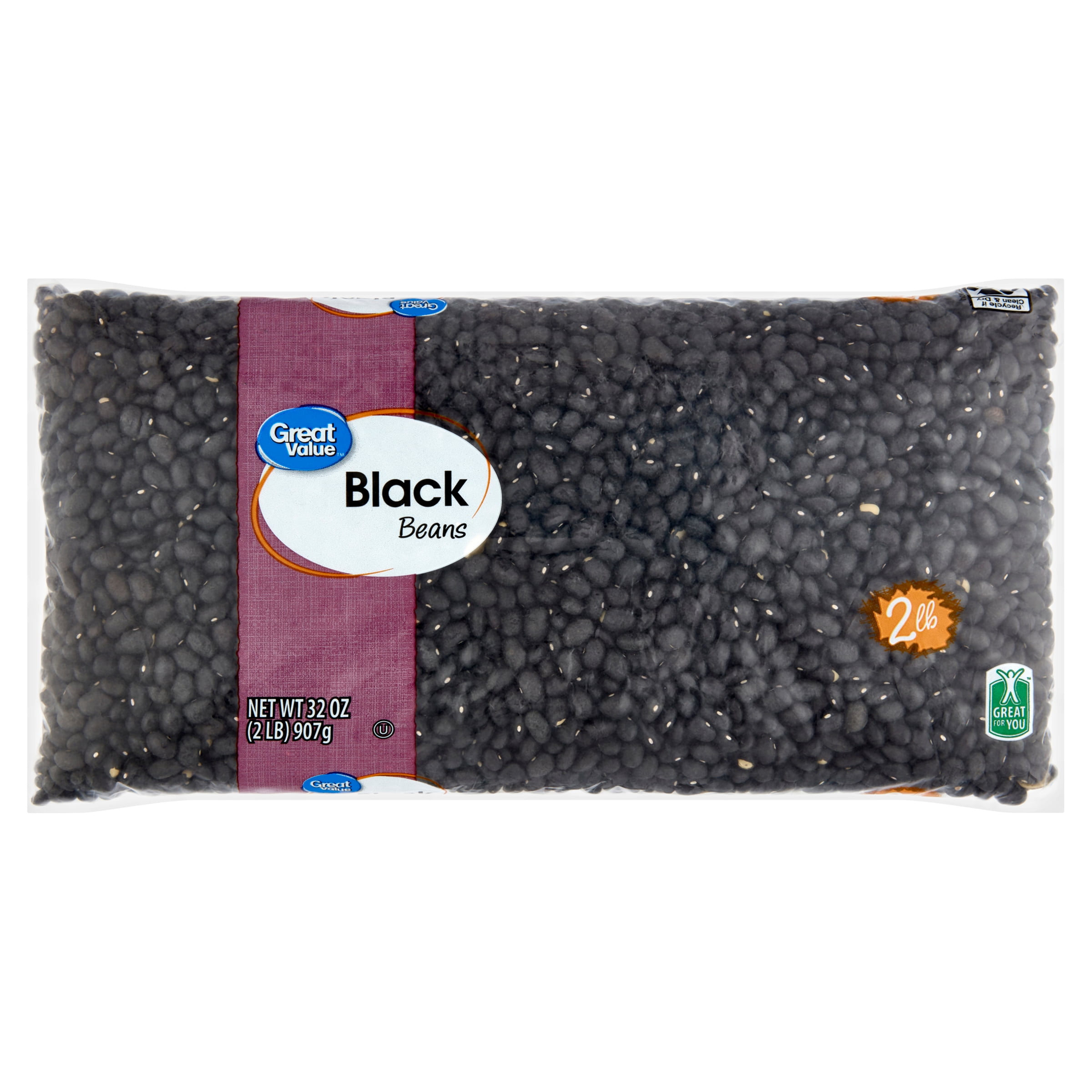 Great Value Black Beans, 32 oz