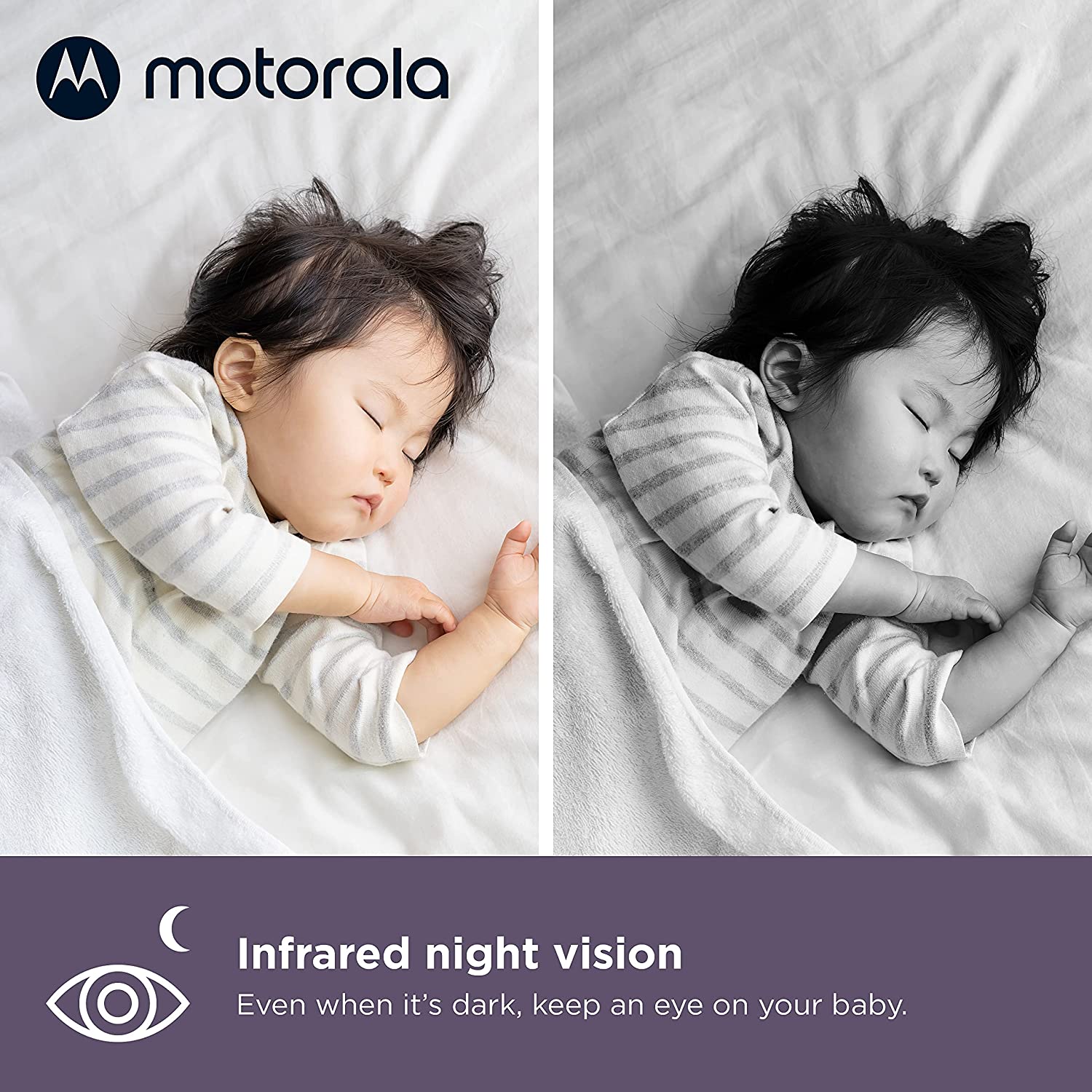 Motorola VM64 Full HD 1080p Wi-Fi Video Baby Monitor w/ 4.3" Color Screen & Zoom Camera | Two-Way Talk - image 4 of 15